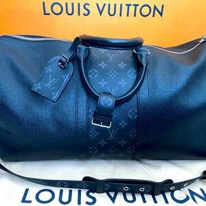 Louis Vuitton Black Monogram Eclipse Bandouliere 50